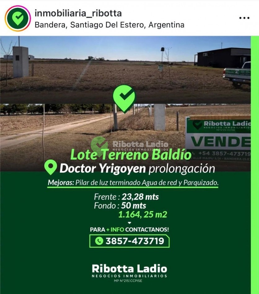 Lote terreno baldio con mejoras 